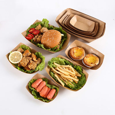 Το προϊόν μίας χρήσης παίρνει μαζί τη Kraft που ο χαρτονένιος δίσκος τροφίμων για τα χοτ-ντογκ πελεκά τα τηγανισμένα κοτόπουλα